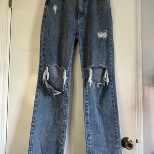 PrettyLittleThing Blue Denim Jeans